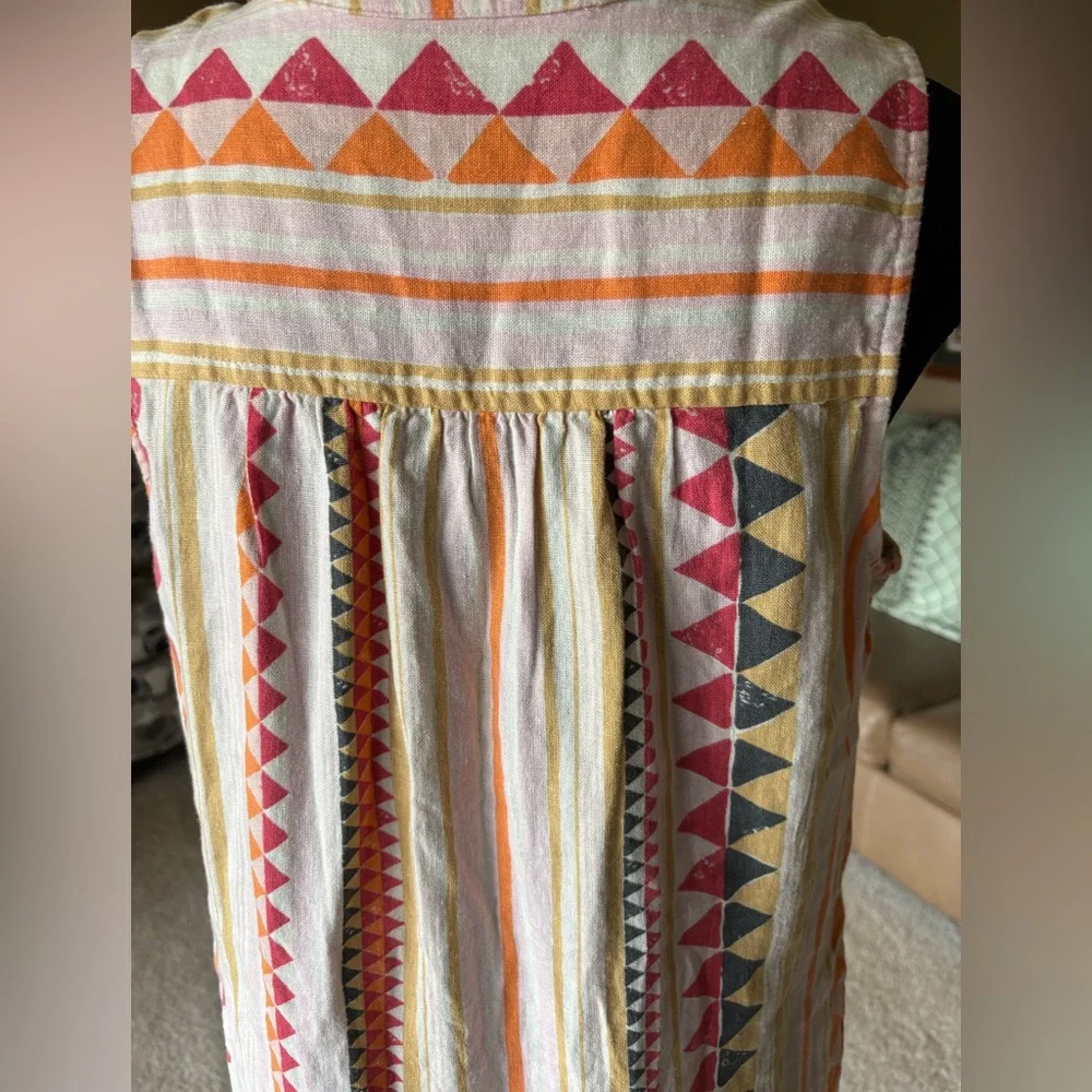Sonoma Multicolor Dress Geometric Pattern - Picture 4 of 9